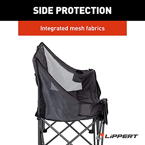Lippert Folding Padded loveseat for Camping with Carry Bag - Lippert Folding Padded loveseat for Camping with Carry Bag - Travelking