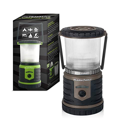 Blazin Bolt 400 Lumen Brightest LED Rechargeable Lantern - Blazin Bolt 400 Lumen Brightest LED Rechargeable Lantern - Travelking