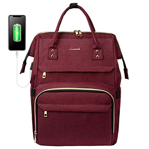 Women's Vine Red Backpack Waterproof Anti-theft Travel Back Pack - Women's Vine Red Backpack Waterproof Anti-theft Travel Back Pack - Travelking