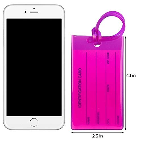 7 Pack TravelMore Luggage Tags for Suitcases, Flexible Silicone - 7 Pack TravelMore Luggage Tags for Suitcases, Flexible Silicone - Travelking