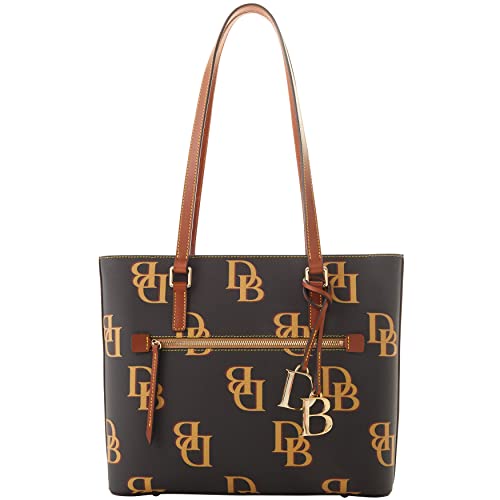 Dooney & Bourke Handbag, Monogram Shopper Tote - Charcoal - Dooney & Bourke Handbag, Monogram Shopper Tote - Charcoal - Travelking