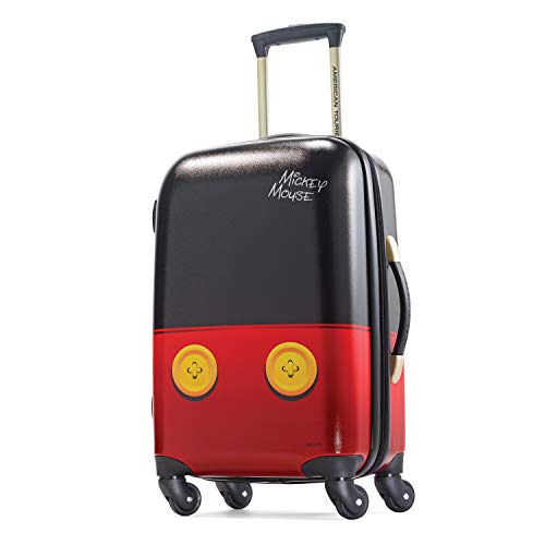 American Tourister 21-Inch Spinner Luggage - Lightweight, Multi-Directional Wheels, Black/Red - American Tourister 21-Inch Spinner Luggage - Lightweight, Multi-Directional Wheels, Black/Red - Travelking