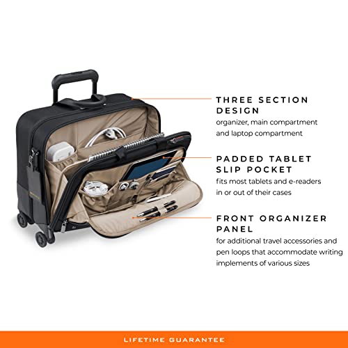 Briggs & Riley @ Work Rolling Briefcase, Black, Large - Briggs & Riley @ Work Rolling Briefcase, Black, Large - Travelking