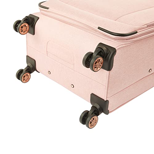 Kensie Women's Hudson Softside 3-Piece Spinner Luggage Set, Rose - Kensie Women's Hudson Softside 3-Piece Spinner Luggage Set, Rose - Travelking