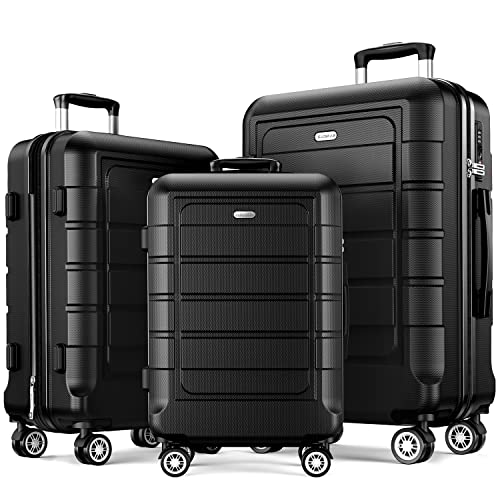 SHOWKOO Luggage Sets Expandable PC+ABS Durable Suitcase - SHOWKOO Luggage Sets Expandable PC+ABS Durable Suitcase - Travelking