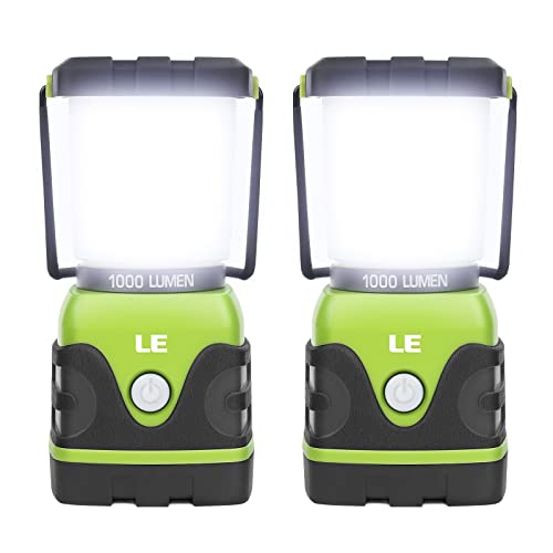 LE LED Camping Lantern, Battery Powered LED with 1000LM, 4 Light - LE LED Camping Lantern, Battery Powered LED with 1000LM, 4 Light - Travelking