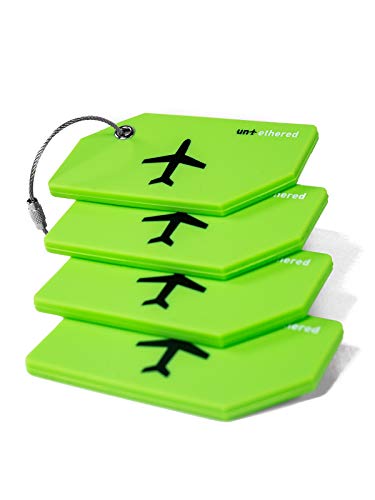 Untethered Luggage Tags in Green - Secure and Stylish Tags for Travel - Untethered Luggage Tags in Green - Secure and Stylish Tags for Travel - Travelking