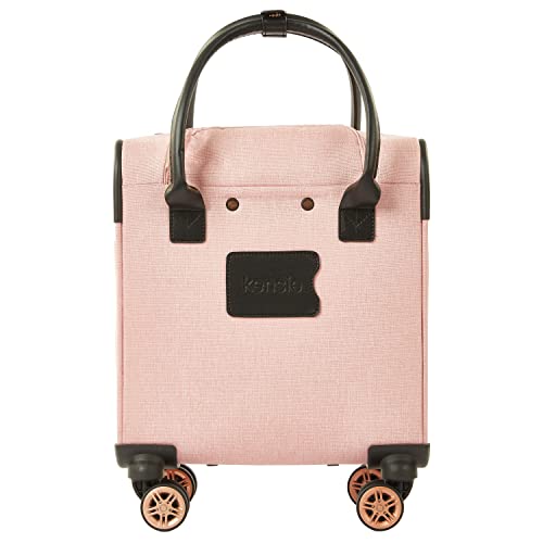 Kensie Women's Hudson Softside 3-Piece Spinner Luggage Set, Rose - Kensie Women's Hudson Softside 3-Piece Spinner Luggage Set, Rose - Travelking