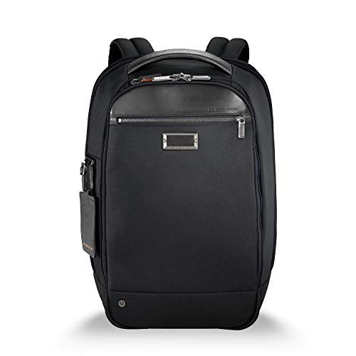 Briggs & Riley @ Work Medium Slim Backpack, Black, Large - Briggs & Riley @ Work Medium Slim Backpack, Black, Large - Travelking