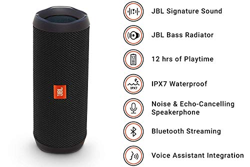 JBL Flip 4, Black - Waterproof, Portable & Durable Bluetooth Speaker - JBL Flip 4, Black - Waterproof, Portable & Durable Bluetooth Speaker - Travelking
