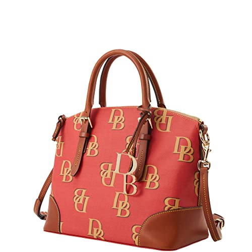 Dooney & Bourke Handbag, Monogram Domed Satchel - Red - Dooney & Bourke Handbag, Monogram Domed Satchel - Red - Travelking