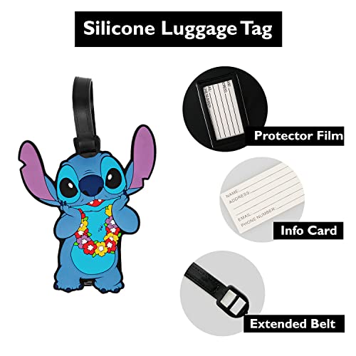 Disney Lilo & Stitch Experiment 626 PVC Luggage Tags, 4 Pc. - Disney Lilo & Stitch Experiment 626 PVC Luggage Tags, 4 Pc. - Travelking