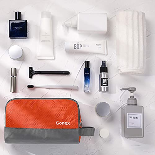 Travel Toiletry Bag Nylon, Gonex Dopp Kit Shaving Bag, Orange - Travel Toiletry Bag Nylon, Gonex Dopp Kit Shaving Bag, Orange - Travelking