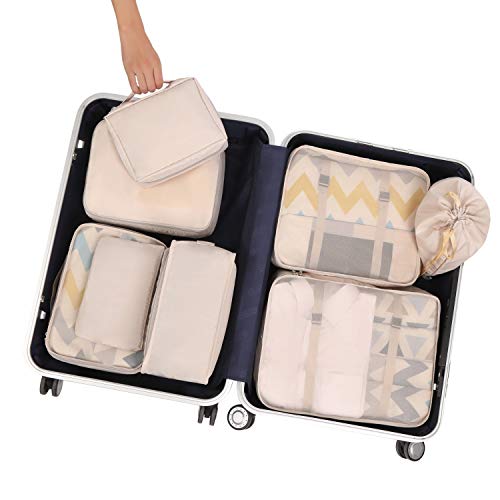 BAGAIL 8 Set Packing Cubes, Lightweight Travel Luggage Organizers - BAGAIL 8 Set Packing Cubes, Lightweight Travel Luggage Organizers - Travelking