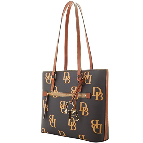 Dooney & Bourke Handbag, Monogram Shopper Tote - Charcoal - Dooney & Bourke Handbag, Monogram Shopper Tote - Charcoal - Travelking
