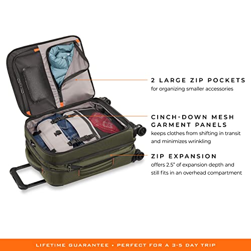 Briggs & Riley ZDX-Expandable Luggage with 4 Spinner Wheels, Hunter - Briggs & Riley ZDX-Expandable Luggage with 4 Spinner Wheels, Hunter - Travelking