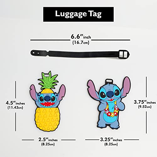 Disney Lilo & Stitch Experiment 626 PVC Luggage Tags, 4 Pc. - Disney Lilo & Stitch Experiment 626 PVC Luggage Tags, 4 Pc. - Travelking