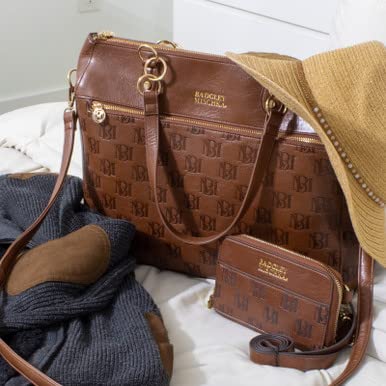Badgley Mischka Madalyn Vegan Leather Travel Tote Weekender Bag - Badgley Mischka Madalyn Vegan Leather Travel Tote Weekender Bag - Travelking