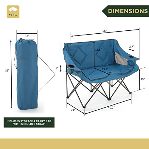ARROWHEAD OUTDOOR Portable Folding Double Duo Camping Chair - ARROWHEAD OUTDOOR Portable Folding Double Duo Camping Chair - Travelking