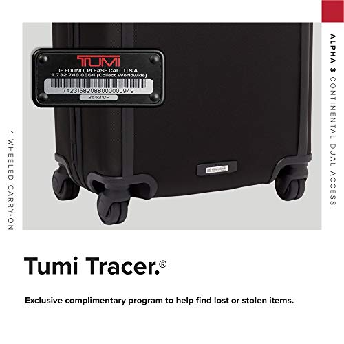 TUMI Alpha 3 Continental Dual Access 4 Wheeled Carry-On Luggage - TUMI Alpha 3 Continental Dual Access 4 Wheeled Carry-On Luggage - Travelking