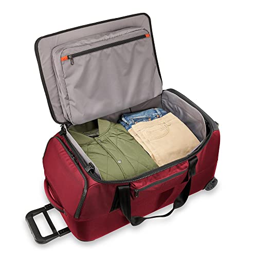 Briggs & Riley ZDX Upright Rolling Duffel Bag, Brick - Briggs & Riley ZDX Upright Rolling Duffel Bag, Brick - Travelking