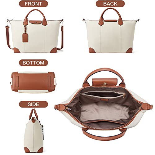 BOSTANTEN Weekender Bags for women Large Duffel Leather Travel Tote - BOSTANTEN Weekender Bags for women Large Duffel Leather Travel Tote - Travelking