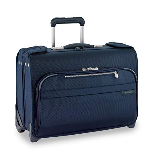 Briggs & Riley Baseline-Softside Carry-On 2-Wheel Garment Bag, Navy - Briggs & Riley Baseline-Softside Carry-On 2-Wheel Garment Bag, Navy - Travelking