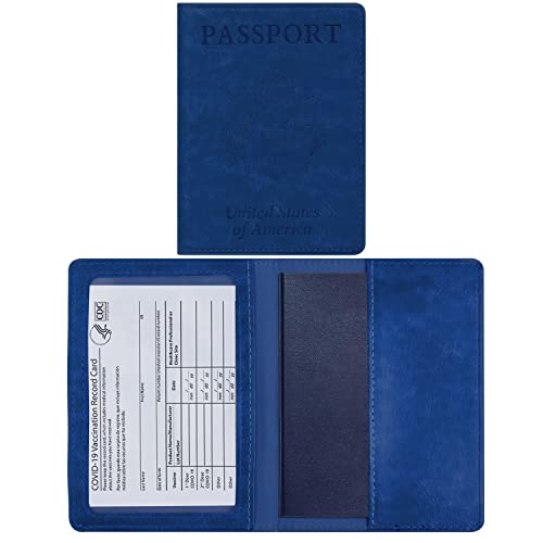 Passport and Vaccine Card Holder Combo - 3D Embossed - Passport and Vaccine Card Holder Combo - 3D Embossed - Travelking