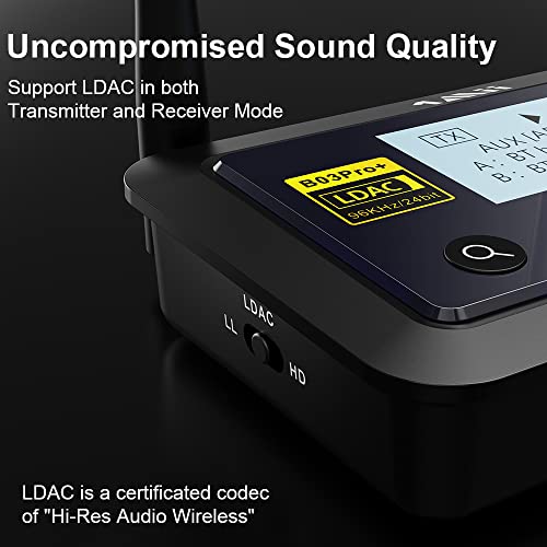 1Mii B03Pro+ Bluetooth 5.0 Transmitter Receiver Certified LDAC - 1Mii B03Pro+ Bluetooth 5.0 Transmitter Receiver Certified LDAC - Travelking