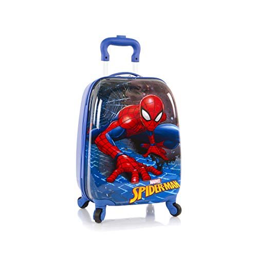Marvel Spiderman Hardside Spinner Luggage for Kids - 18 Inch (Spider-Man) - Marvel Spiderman Hardside Spinner Luggage for Kids - 18 Inch (Spider-Man) - Travelking