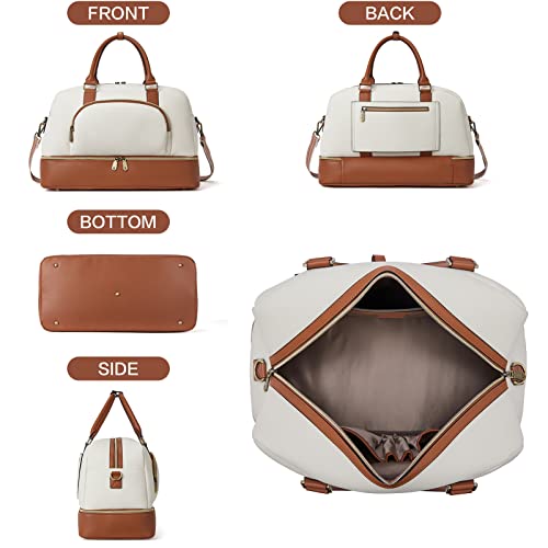 BOSTANTEN Weekender Leather Duffel Bag Carry On Large Tote - BOSTANTEN Weekender Leather Duffel Bag Carry On Large Tote - Travelking
