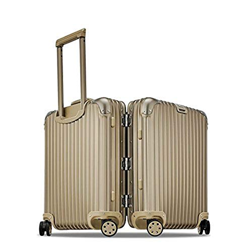 Rimowa Topas Titanium Carry on  Multiwheel 32L Suitcase - Champagne - Rimowa Topas Titanium Carry on  Multiwheel 32L Suitcase - Champagne - Travelking