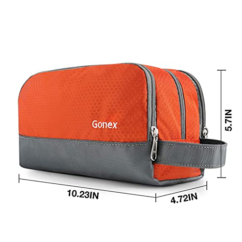 Travel Toiletry Bag Nylon, Gonex Dopp Kit Shaving Bag, Orange - Travel Toiletry Bag Nylon, Gonex Dopp Kit Shaving Bag, Orange - Travelking