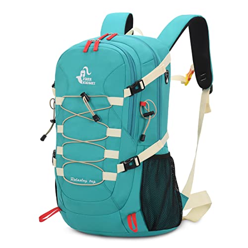 Bseash 40L Waterproof Hiking Backpack with Rain Cover, Turquoise - Bseash 40L Waterproof Hiking Backpack with Rain Cover, Turquoise - Travelking