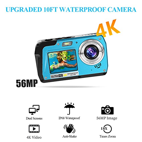 Waterproof Camera Underwater Cameras 4K30FPS 56MP Full HD - Waterproof Camera Underwater Cameras 4K30FPS 56MP Full HD - Travelking