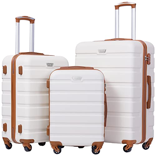 Coolife Luggage 3 Piece Set Suitcase Spinner Hardshell Lightweight TSA Lock 4 PC. - Coolife Luggage 3 Piece Set Suitcase Spinner Hardshell Lightweight TSA Lock 4 PC. - Travelking