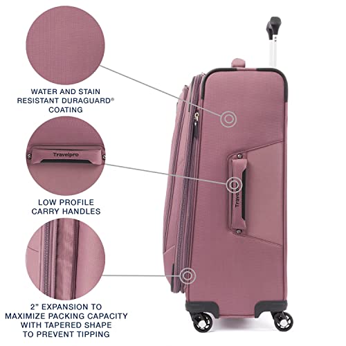 Travelpro Maxlite 5 Softside Expandable Luggage, Dusty Rose - Travelpro Maxlite 5 Softside Expandable Luggage, Dusty Rose - Travelking