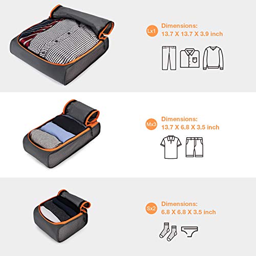 Packing Cubes for Suitcases, BAGSMART 6 Set Packing Cubes - Packing Cubes for Suitcases, BAGSMART 6 Set Packing Cubes - Travelking