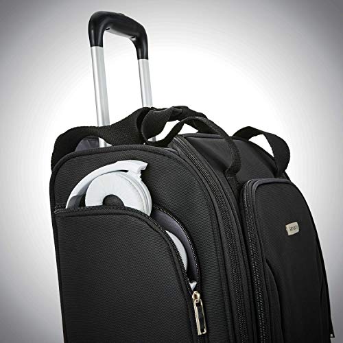 Samsonite Underseat Carry-On Spinner with USB Port, Jet Black - Samsonite Underseat Carry-On Spinner with USB Port, Jet Black - Travelking