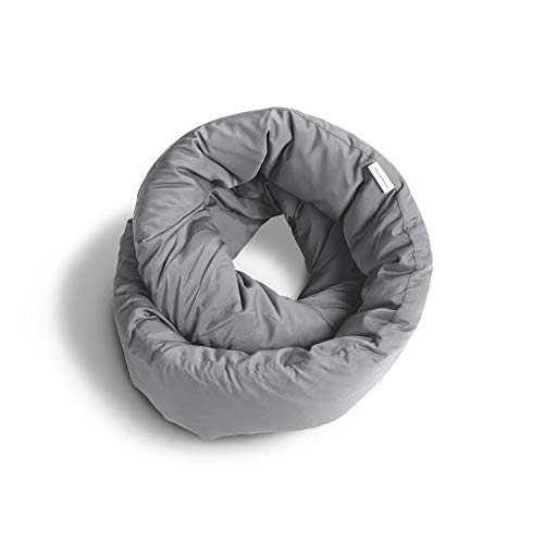 Huzi Infinity Pillow - Home Travel Soft Neck Scarf Support Sleep (Grey) - Huzi Infinity Pillow - Home Travel Soft Neck Scarf Support Sleep (Grey) - Travelking