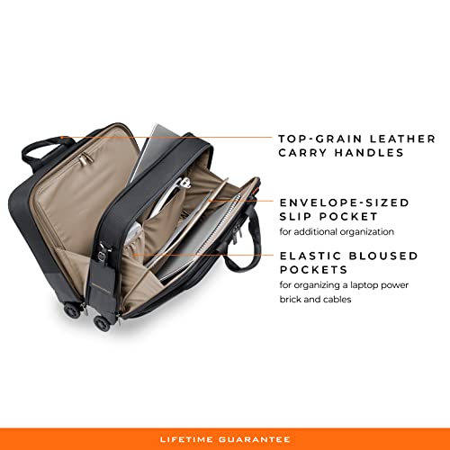 Briggs & Riley @ Work Rolling Briefcase, Black, Large - Briggs & Riley @ Work Rolling Briefcase, Black, Large - Travelking