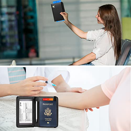 Zoppen Passport and Vaccine Card Holder Combo, Passport Holder - Zoppen Passport and Vaccine Card Holder Combo, Passport Holder - Travelking