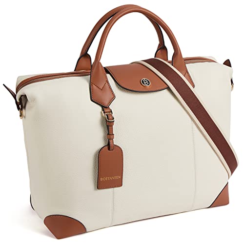 BOSTANTEN Weekender Bags for women Large Duffel Leather Travel Tote - BOSTANTEN Weekender Bags for women Large Duffel Leather Travel Tote - Travelking