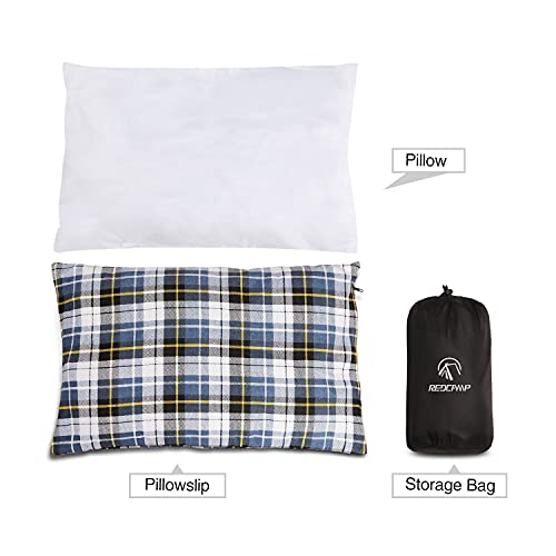 REDCAMP Outdoor Camping Pillow Lightweight, Flannel Travel Pillow - REDCAMP Outdoor Camping Pillow Lightweight, Flannel Travel Pillow - Travelking
