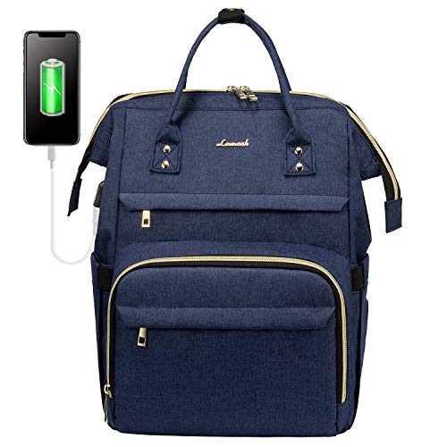 Navy blue large backpack for women, travel, business & leisure - Navy blue large backpack for women, travel, business & leisure - Travelking