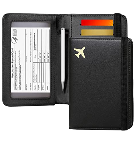 Zoppen Passport and Vaccine Card Holder Combo, Passport Holder - Zoppen Passport and Vaccine Card Holder Combo, Passport Holder - Travelking