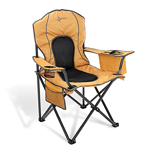 Arrowhead Outdoor Portable Folding Camping Quad Chair w/ 4-Can Cooler - Arrowhead Outdoor Portable Folding Camping Quad Chair w/ 4-Can Cooler - Travelking