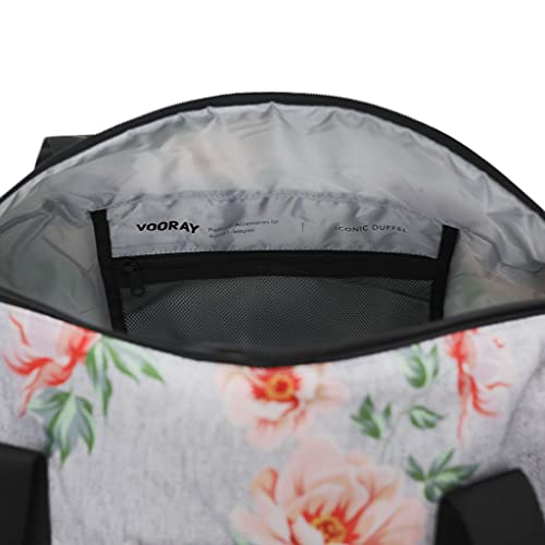 Vooray Iconic 27.5L Womens Gym Bag Duffel (Rose Gray) - Vooray Iconic 27.5L Womens Gym Bag Duffel (Rose Gray) - Travelking