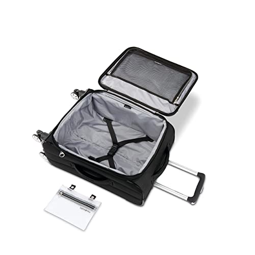 Samsonite Aspire DLX Softside Expandable Luggage with Spinner Wheels, Black - Samsonite Aspire DLX Softside Expandable Luggage with Spinner Wheels, Black - Travelking