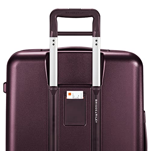 Briggs & Riley Sympatico Hardside Medium Spinner Luggage, Plum - Briggs & Riley Sympatico Hardside Medium Spinner Luggage, Plum - Travelking